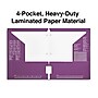 Staples 3-Hole Punched 4-Pocket Paper Presentation Folder, Purple (ST56216-CC)~#|#~BB508E3B-2E34-47F4-8C6C3A645CBE12DF_sc7