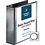 Business Source Round-ring View Binder, 3" Binder Capacity, Letter, Black, 1 Each~#|#~BB5BB18E-090F-494A-9B772E8C40D187E4_sc7