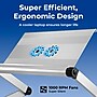 Uncaged Ergonomics WorkEZ Executive with 2 Cooling Fans + 3 USB Ports, Silver (WEEFHs)~#|#~BB64EEDC-DD9E-4772-BF8A434B1A8A5A61_sc7