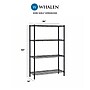 Whalen 4-Shelf Wire Unit, 36"W, Black (WS143654-4B)~#|#~BB6526DF-245C-4856-801D4574C596F444_sc7
