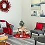 Nearly Natural 2 ft. Flocked Pre-Lit Artificial Christmas Tree, 30 Lights, Green (T2006)~#|#~BB85DA97-765E-4FD9-BCD2599205BABDB1_sc7