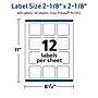 Avery TrueBlock Square Multipurpose Labels, 2-1/8" x 2-1/8", White, 600/Box (94105)~#|#~BB9C9FF2-2C58-4118-917E9A83F8FBD83D_sc7