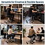 Uncaged Ergonomics Wobble Stool Air Armless Fabric Active Stool, Black/Silver (WSA-B)~#|#~BBAF4438-1230-451B-8ED739C25597A147_sc7