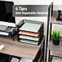 Mind Reader Metal Side Loading Stackable Letter Tray, Letter Size, Black (DSTACK4-BLK)~#|#~BBB0448E-C6C5-4FB5-BD5B9F7A3D7479DC_sc7