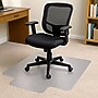 Floortex Cleartex TrYlok Carpet Chair Mat with Lip, 35" x 47", Designed for Low-Pile Carpet, Clear Vinyl (NRCMFLVT0003)~#|#~BBB6CFE9-B464-485C-9461B523596AA091_sc7