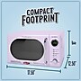 Nostalgia Retro 0.7 Cubic Foot Countertop Microwave, Lavender (NRMO7LV6A)~#|#~BBD3FD21-ACC7-4329-A42111D7667D9FFF_sc7