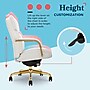 La-Z-Boy Symphony Ergonomic Bonded Leather Swivel Executive Chair, White and Gold (CCHR10013A)~#|#~BBE463D2-1AF2-49BB-949CE8B0C080C530_sc7