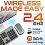 Delton K100 Wireless Slim Computer Keyboard and Mouse Combo, Silver (DKML100-WB)~#|#~BC020EF0-863A-4720-A21CF8A6F36EFD5F_sc7