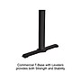 Correll Dry-Erase Markerboard Cafe Table, 30" x 60", Frosty White/Black (BTT3060DE-80)~#|#~BC06407C-AB68-4B27-AEDE188FC90790D3_sc7