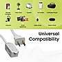 GoGreen Power 12' Extension Cord, 3-Outlet, 16 AWG, White (GG-24712-3)~#|#~BC235A79-A04D-4171-84E699D77BA6D387_sc7
