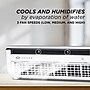 ICEBOX Evaporative Cool Mist Tabletop Humidifier, 8.8 oz., For Rooms 100 sq. ft., White/Gray (IBCF200W)~#|#~BC2BCFCA-CEF0-4D14-A73EE6DE4F385E6F_sc7