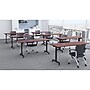 Lorell 63"W x 24"D Mobile Folding Training Table, Laminate, With Wheels, Mahogany (LLR60735)~#|#~BC2D24AC-149A-4EE2-B1598C3AB1B5C769_sc7