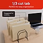 Staples File Folders, Letter Size, 1/3‑Cut Tabs, Assorted Positions, Manila, Durable Paper Stock, 250/Pack~#|#~BC49B03C-0E37-4BF8-A0AFC4E8CD8FA5D5_sc7