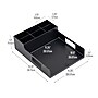 Mind Reader Plastic Utensil Napkin & Plate Holder, Silverware Organizer, Serving Tray, Black (PSNAPUT-BLK)~#|#~BC53C9FD-BD37-4E87-9ACA589DD0D96940_sc7