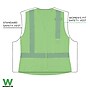 Ergodyne GloWear 8210HLW-S High Visibility Women’s Vest, ANSI Class R2, Lime, Medium (22403)~#|#~BC55E945-BC32-4DF7-8D5E88C9C23C44FD_sc7