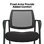 Staples Essentials Mesh/Fabric Guest Chair, Black (UN61297-CC)~#|#~BC706C52-9B1B-4575-8222D44DAC22A325_sc7