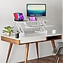 Mount-It! 38"W Manual Rectangular Adjustable Standing Desk Converter, White (MI-15005)~#|#~BC7C9B1B-1D07-47FF-AACB2102853C289C_sc7