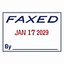 2000 Plus Self-Inking Dater and Message Stamp, FAXED, Blue and Red Inks (011032)~#|#~BC8D8A3F-9036-4D10-83158DDE800C2B55_sc7