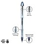 uni-ball Vision Elite BLX Rollerball Pens, Bold Point, 0.8mm, Blue/Black Ink (61232)~#|#~A7095291-77E4-445E-BF443DE5121C4399_sc7