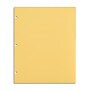 Staples 3-Hole Punched 2-Pocket Plastic Portfolio Folder, Yellow (52805)~#|#~BCB7863F-C097-416E-BCC154B1E507AC8D_sc7