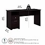 Bush Furniture Cabot 60"W Computer Desk with Drawers, Espresso Oak (WC31860)~#|#~BCD695DB-A483-474E-8CD2F8893B3BC1A5_sc7