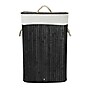 Household Essentials 19-Gallon 1-Section Hamper with Lid, Bamboo, Black (HE1222)~#|#~BCD8E395-0143-4C87-954ACD629EA6D7C3_sc7