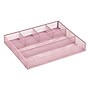 Staples 6-Compartment Metal Mesh Drawer Organizer, Dusty Pink (ST63845)~#|#~BCDE5C43-70B3-4C75-BDDF8D8B79174198_sc7
