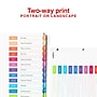 Staples Customizable Table of Contents Monthly Dividers, 12 Tabs, Multicolor, Printable Paper Design, Letter Size, 6 Sets~#|#~BCE8DD8F-5873-43AA-AB31C591B8F9D7E0_sc7
