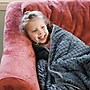 Bouncyband Soft Fleece 10 lb.Weighted Medium Sensory Blanket for Kids, 65" x 45", Gray (BBALPWB10GY)~#|#~BCE94BB4-ADB3-4425-867451CC43B6FBC0_sc7