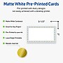 Avery Blue Border w/ Gold Dots Matte Blank Card, White, 80/Pack (S00-D2J)~#|#~BD03667C-2EEB-43BD-B57DA988F5223328_sc7