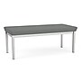 Lesro Lenox Steel 2-Seat Bench, Open House Asteroid/Silver (LS2001.SSV-01OHAS)~#|#~BD106A6C-25C9-4D87-8183B7836378EBF0_sc7