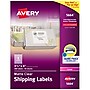 Avery Easy Peel Laser Shipping Labels, 3-1/3" x 4", Clear, 300 Labels/Box (5664)~#|#~BD126ADB-07B0-4180-A5D616E1FE60353C_sc7
