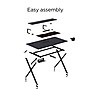 Emerge Vizon 47"W Gaming Desk, Black (59260)~#|#~BD26DD9D-9212-4099-A48212CA67232A25_sc7