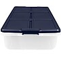 Home Logic 52 Quart Latch Lid Storage Bin, Clear, 4/Case (7104)~#|#~BD2C8564-1348-4310-B9E2F4165471C4D0_sc7