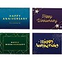 Baudville Workiversary Cards with Envelopes, 5" x 7", Assorted Colors, 60/Pack (139279731)~#|#~BD36F6F0-7D83-438F-988A3BACF7FE44B3_sc7