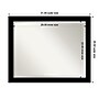 Amanti Art Brushed Black Beveled Bathroom Wall Mirror, 25".5" x 31.5", Black (A42678100281)~#|#~BD3B0C73-A29A-4E86-91F1EA6B30EBFBC6_sc7