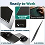 Purely MP93 PU Leather Mouse Pad with Anti-Slip Aluminum Alloy Base, Black (PCCMP93BK)~#|#~BD6D15C3-5B00-4108-B6A28172240AF8ED_sc7