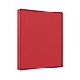 Staples 1 1/2" 3-Ring Non-View Binder, Red (ST26583-CC)~#|#~BD777F7C-6341-4D34-B33A1F9F5700E3AA_sc7