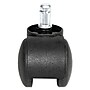 Alera Dual Wheel Hooded Casters, B Stem, 1.5" Caster, Black, 5/Set (ALECASTERHT1)~#|#~BD9369C4-7009-4418-A628EA99841B1CF8_sc7