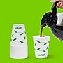 Perk™ Eco Compostable Paper Hot Cup, 12 Oz., White/Green, 50/Pack (PK56222)~#|#~BDBC8708-4E42-4BF3-BB475AACBB45FC1E_sc7