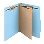 Staples Heavy Duty Pressboard Classification Folder, 1-Divider, 2" Expansion, Letter Size, Light Blue, 10/Pack (ST62791)~#|#~BDC8C0CE-9480-4693-BE60C5D6D4D116C0_sc7