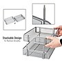 Mind Reader Metal Side Loading Stackable Letter Tray, Letter Size, Silver (ESTACK2-SIL)~#|#~BDCD1AD6-9A89-43C5-852D36DC86325F98_sc7
