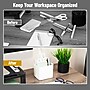 Mind Reader 2-Compartment Plastic Desk Organizer, White (SIMPORG-WHT)~#|#~BDDF466B-111B-45B3-BC6AF7695B650669_sc7