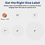 Avery Easy Peel Laser/Inkjet Round Labels, 3/4" Diameter, Glossy Clear, 80 Labels/Sheet, 5 Sheets/Pack, 400 Labels/Pack (4222)~#|#~BE124EBC-4105-48AA-8375385C1EB4DC83_sc7