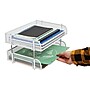 Mind Reader Metal Side Loading Stackable Letter Tray, White (ESTACK2-WHT)~#|#~BE1282A3-E6A1-4D9E-87E155CDFB97C4D2_sc7
