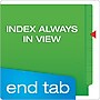 Pendaflex Recycled End Tab File Folder, Straight Cut, Letter Size, Green, 100/Box (H110DGR)~#|#~BE23787D-6F5A-4B35-B628FB6FBC79F6A5_sc7