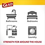 Glad Medium Drawstring Trash Bags with Clorox, 8 Gallon, Grey, Lemon Fresh Bleach Scent, 26/Box(79316)~#|#~BE43C5FA-0EDB-44F0-BD4031F42DEAC9D6_sc7