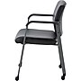 Lorell Healthcare Upholstery Vinyl Guest Chair with Casters, Black (LLR30951)~#|#~BE58C7DF-5968-449A-87A2E7DFED2005B4_sc7