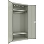 Lorell Fortress Series 72" Steel Wardrobe Storage Cabinet With 2?Shelves, Light Gray (LLR03089)~#|#~BE677856-8579-4C3B-AE7225672BE3C995_sc7