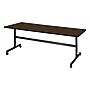 Regency Kobe Flip Top 72"W x 30"D Rectangular Training Room Table, Laminate, With Wheels, Neo Walnut (MKFT7230NW)~#|#~BEAEE874-75A4-44A6-96EFE6D03C0C59E4_sc7
